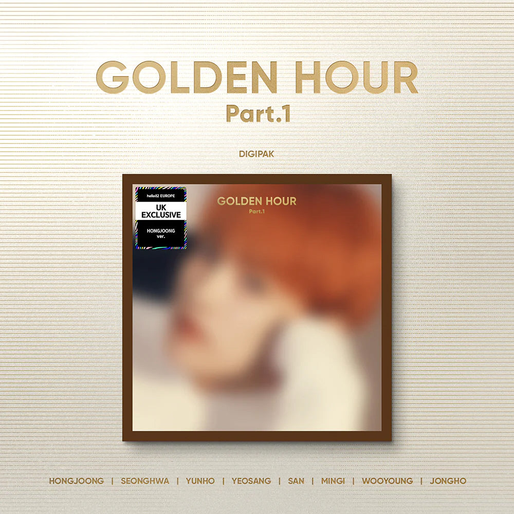 (hello82 EU Pop-up exclusive) ATEEZ - GOLDEN HOUR: PART.1 (10TH MINI ALBUM)  - DIGIPACK VER. - Pre-Order